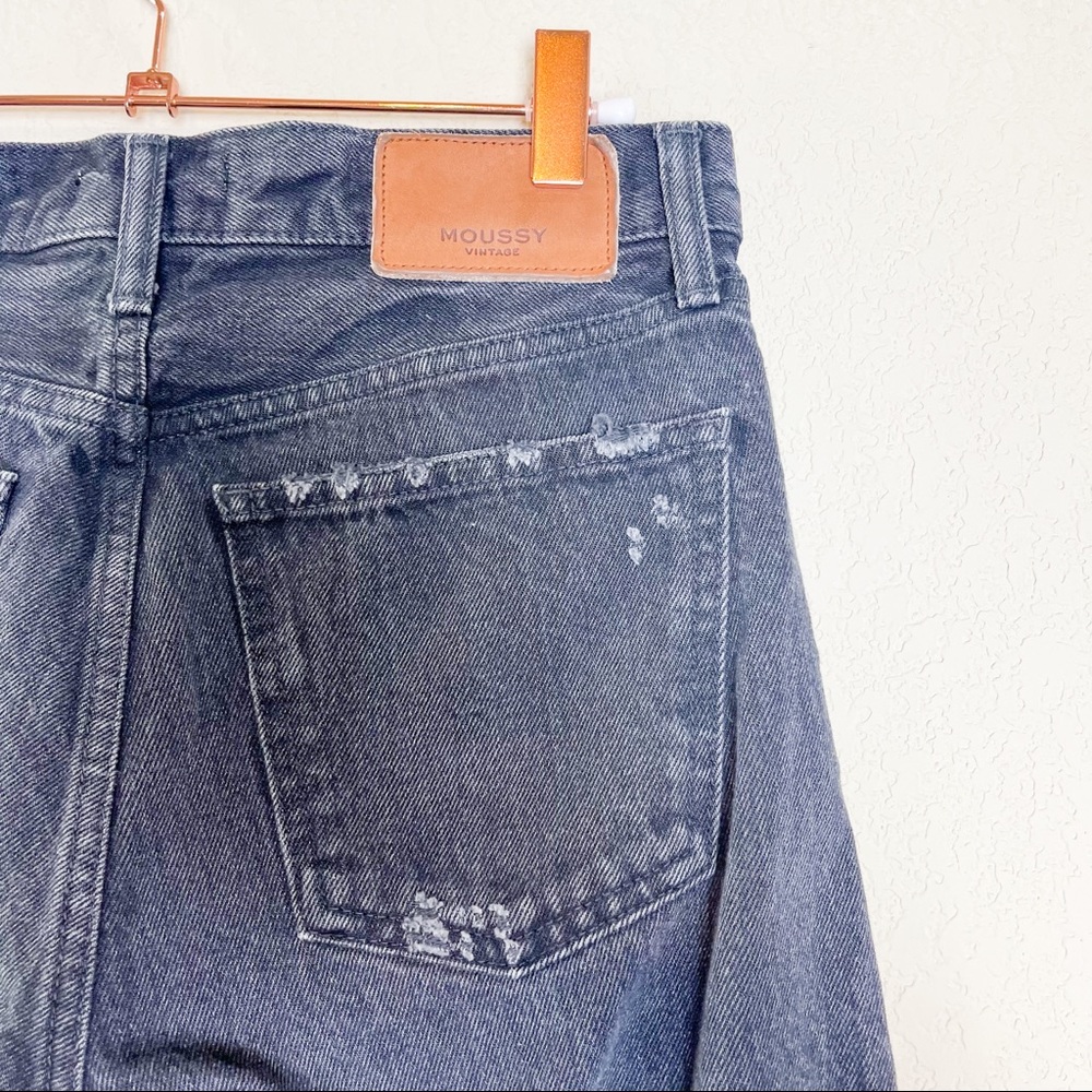 Moussy Vintage Staley Tapered Rigid Jean Black Size 25 - Picture 7 of 10